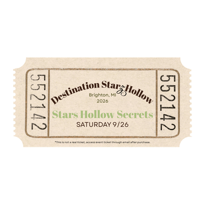 Stars Hollow Secrets Q & A | SATURDAY | SOLD OUT