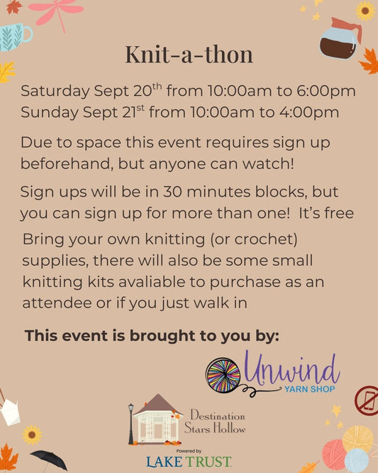 Knit-a-thon Sign Up