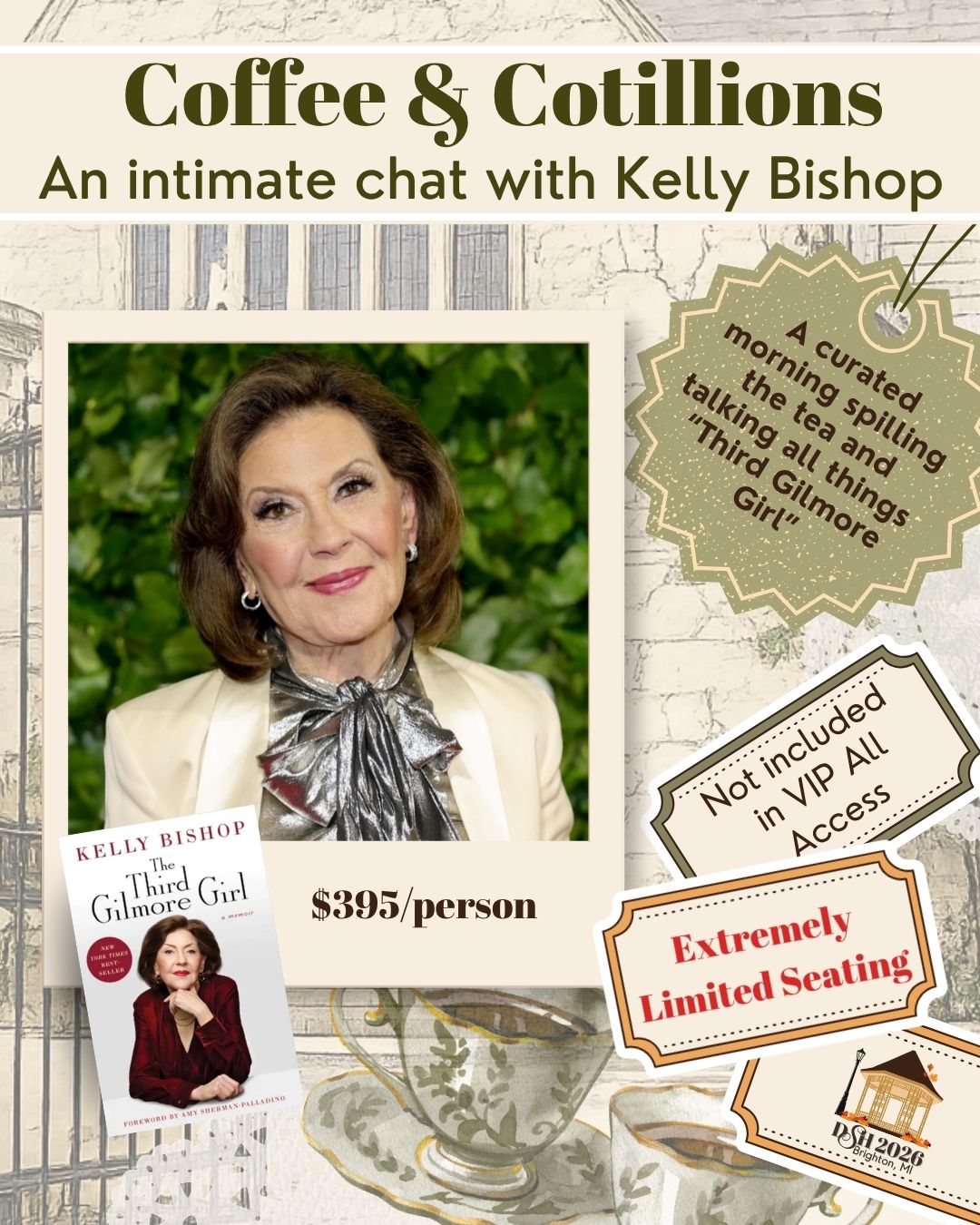 Coffee and Cotillions | An Intimate chat with Kelly Bishop | SUNDAY
